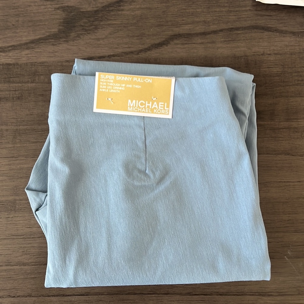 Blue work slacks